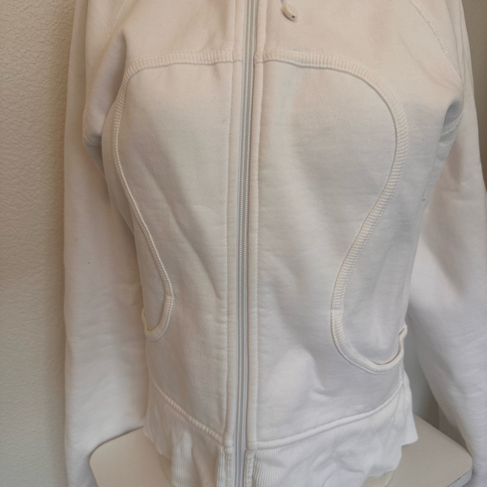 Women’s Lululemon Scuba Zip Up Hoodie Size Small/medium White - Picture 2 of 7